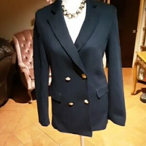 Piombo Navy Blazer with Gold Buttons
